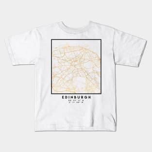 EDINBURGH SCOTLAND CITY STREET MAP ART Kids T-Shirt